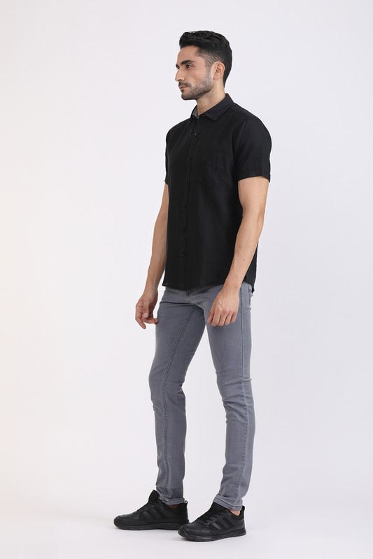 Albion Mens Premium Black Casual Shirt