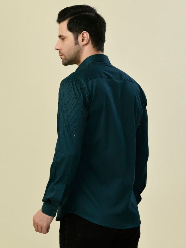 ALBION PREMIUM MANZON T BLUE MENS SHIRT