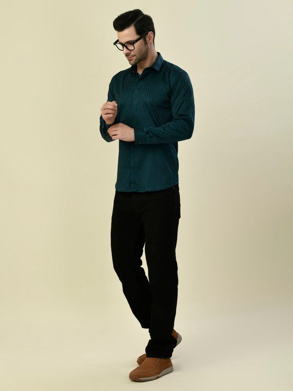 ALBION PREMIUM MANZON T BLUE MENS SHIRT