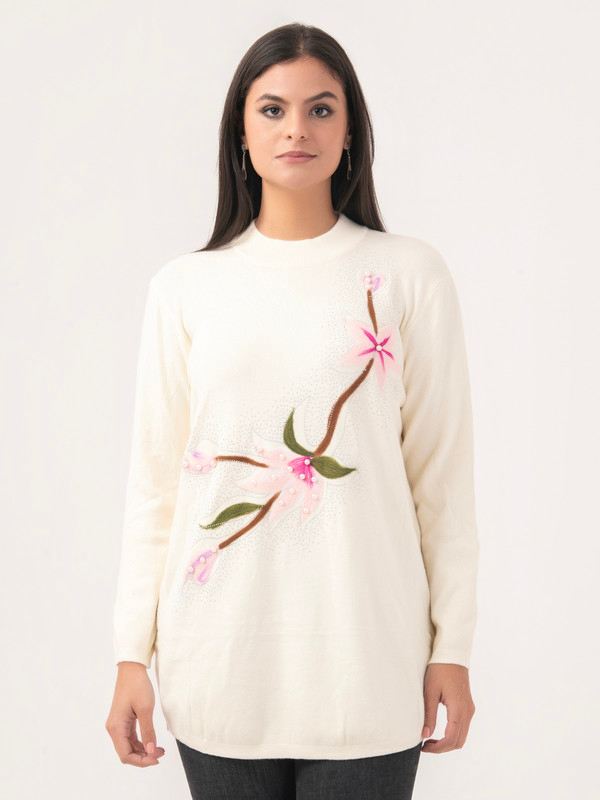 Albion Women Winter Cream Sweaters