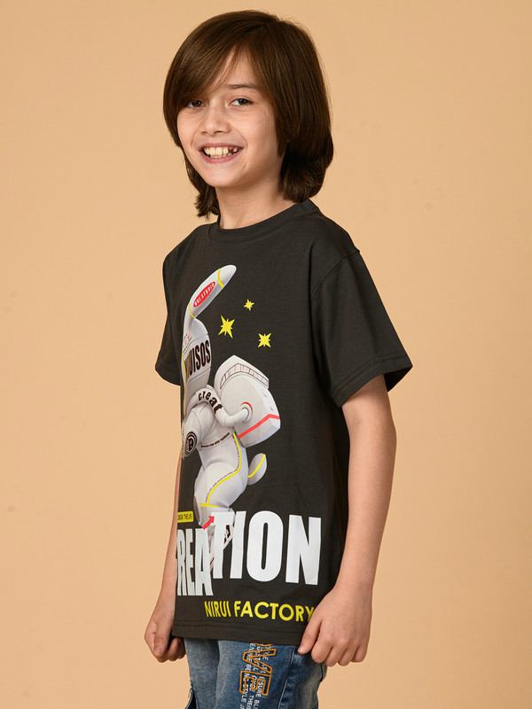 ALBION PREMIUM BOYS UPPER BLACK T-SHIRT