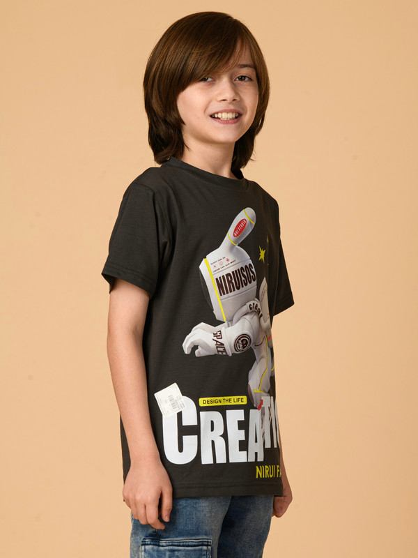 ALBION PREMIUM BOYS UPPER BLACK T-SHIRT