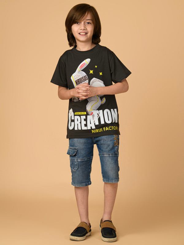 ALBION PREMIUM BOYS UPPER BLACK T-SHIRT