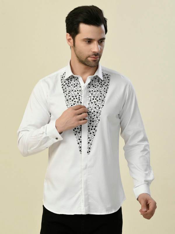 ALBION PREMIUM MANZON WHITE MENS SHIRT