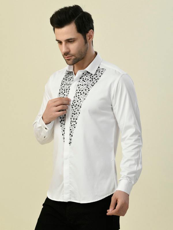 ALBION PREMIUM MANZON WHITE MENS SHIRT