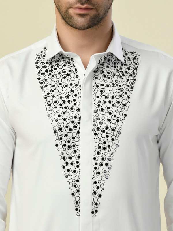 ALBION PREMIUM MANZON WHITE MENS SHIRT