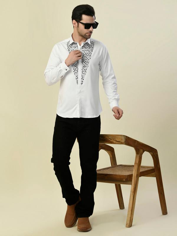 ALBION PREMIUM MANZON WHITE MENS SHIRT