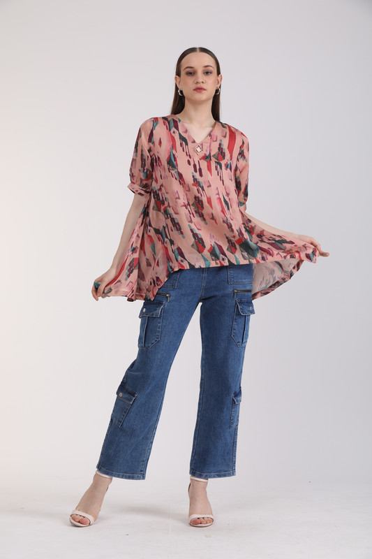 Albion Women Multi Blouson Top