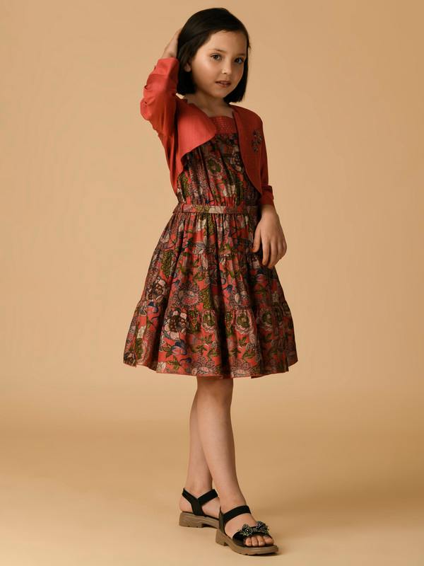 ALBION PREMIUM GIRLS UPPER CORAL FROCK
