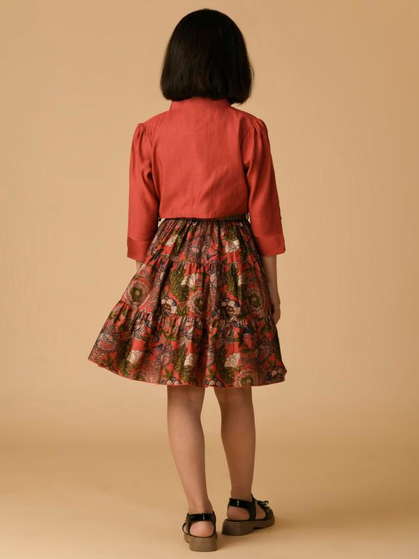 ALBION PREMIUM GIRLS UPPER CORAL FROCK