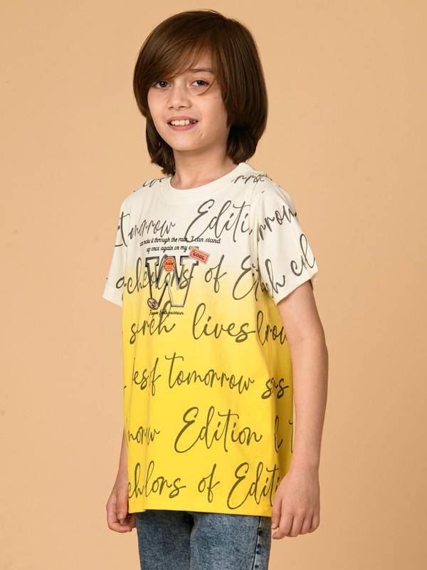 ALBION PREMIUM BOYS UPPER YELLOW T-SHIRT
