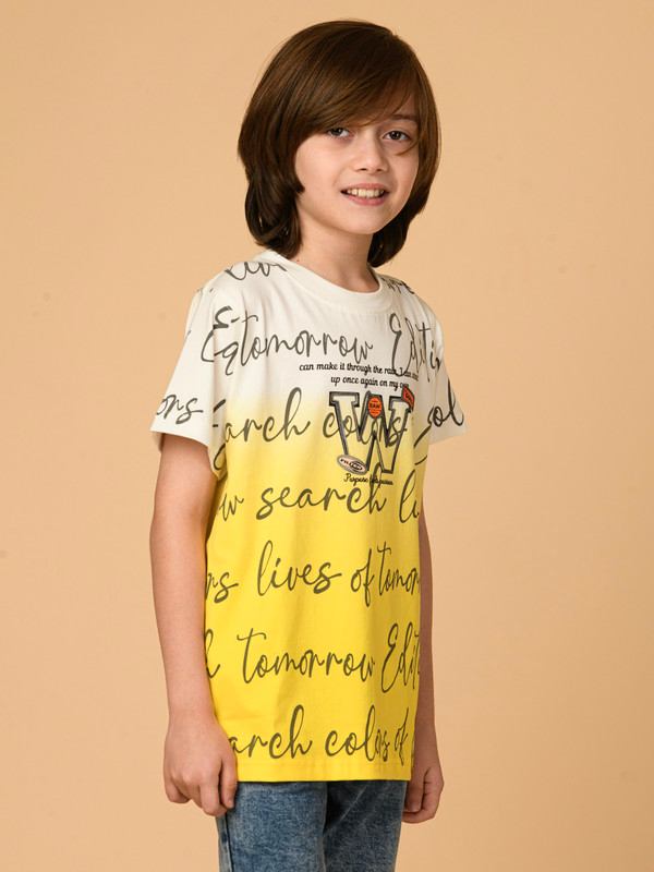 ALBION PREMIUM BOYS UPPER YELLOW T-SHIRT