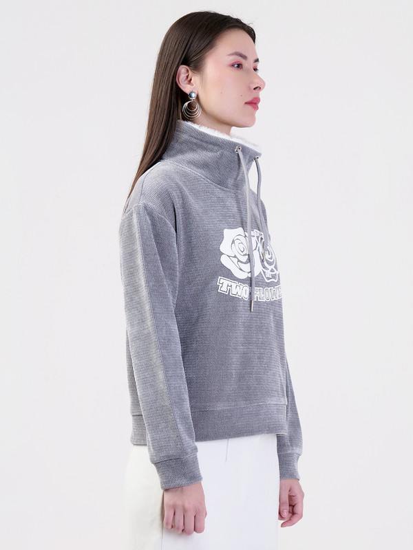 ALBION LADIES GREY SWEATSHIRT