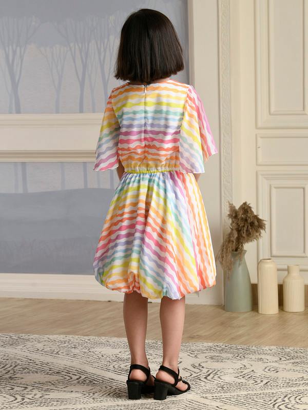 ALBION PREMIUM GIRLS MAYKA RAINBOW FROCK