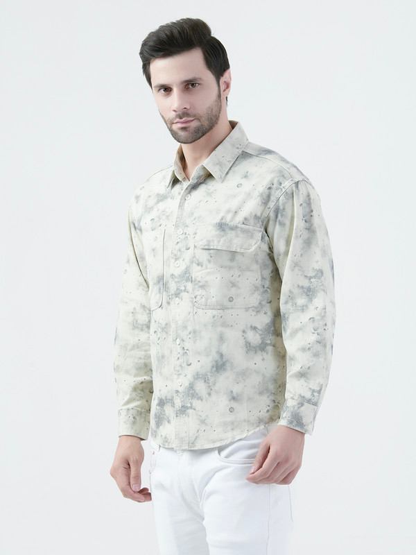 Albion Mens Fown Shirt Full Sleeve