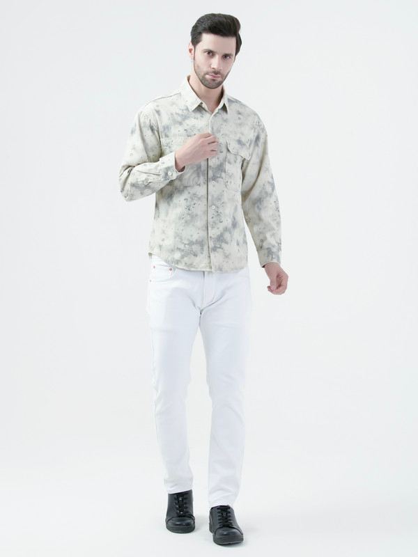 Albion Mens Fown Shirt Full Sleeve