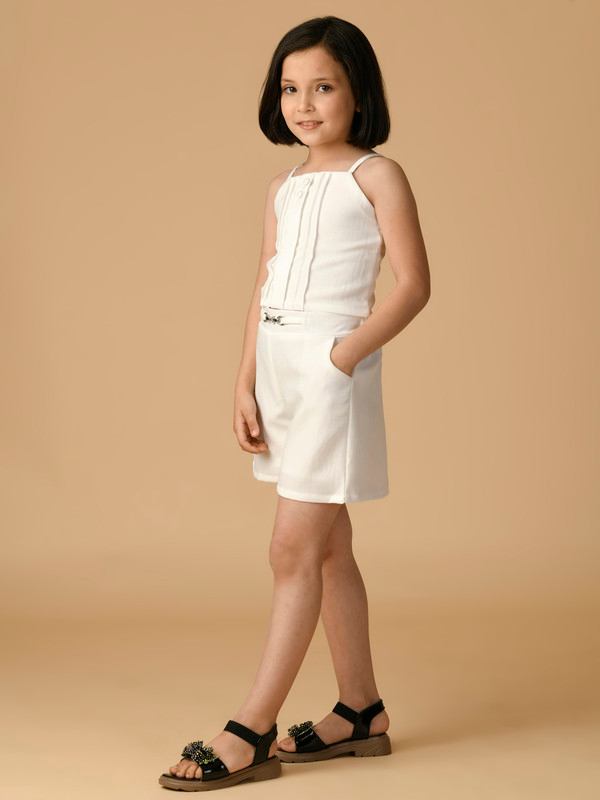 ALBION PREMIUM GIRLS SET WHITE SKIRT TOP