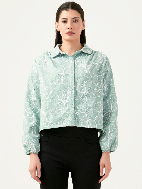 Albion Women Smart Premium Pista Casual Shirt