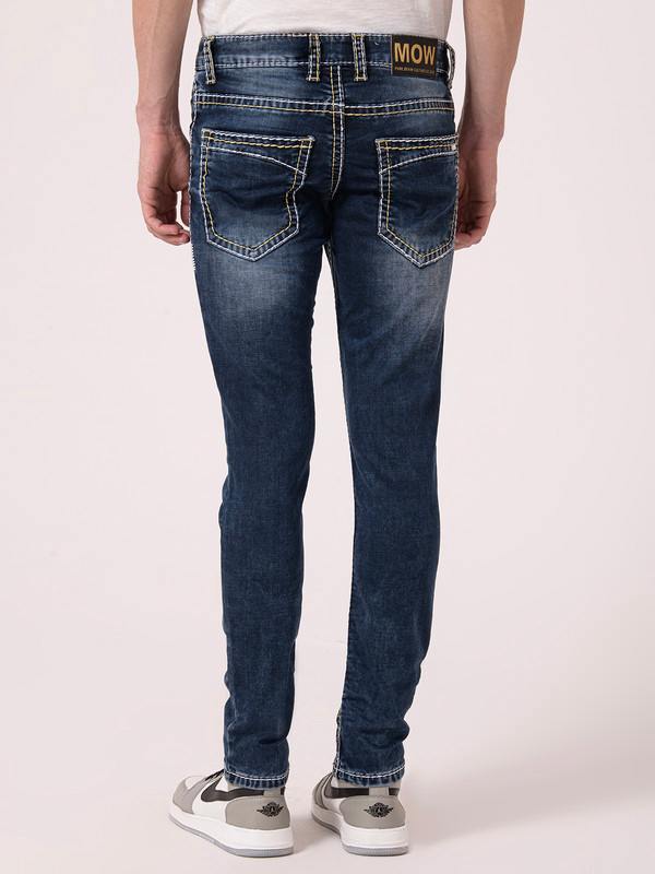 Albion Mens Dark Blue Jeans