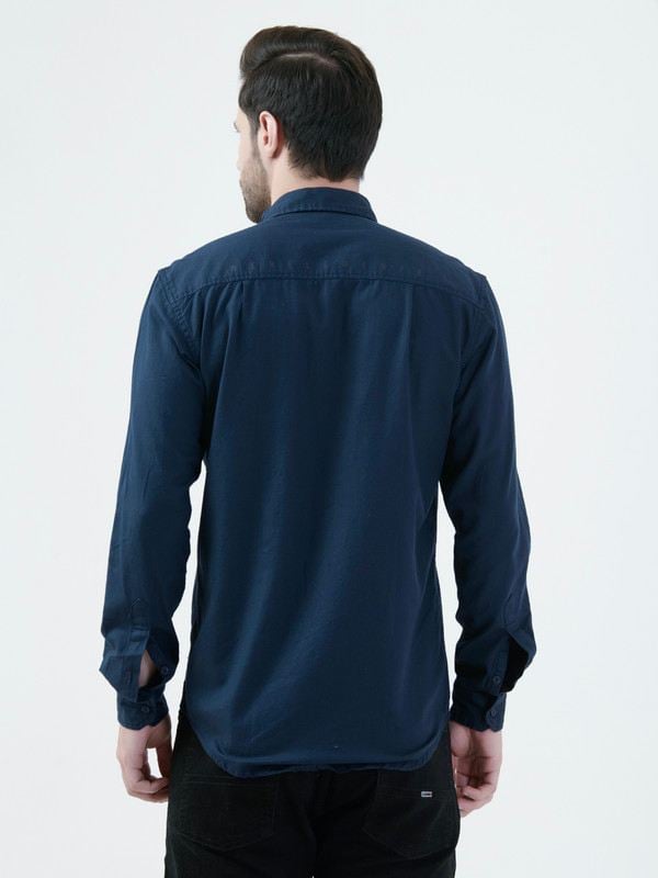 Albion Mens BLUE Shirt Full Sleeve