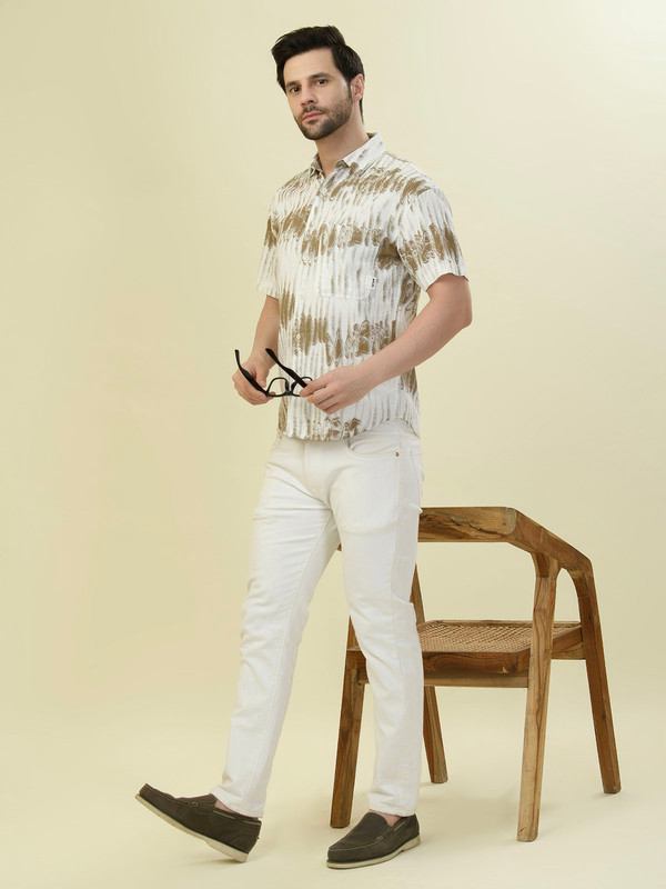 Albion Premium Mens Brown Shirt Hs