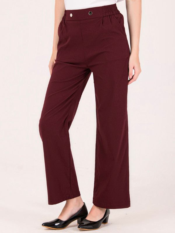 Albion Women Wine Smart Trousers