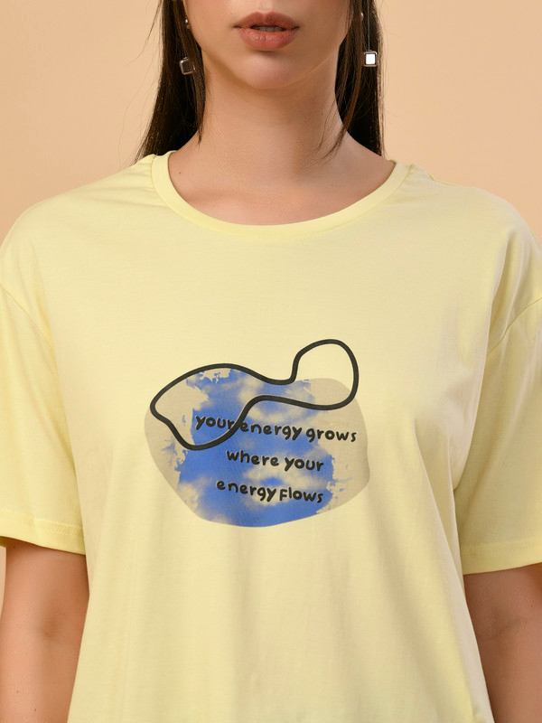ALBION PREMIUM LADIES LEMON REGULAR T-SHIRT