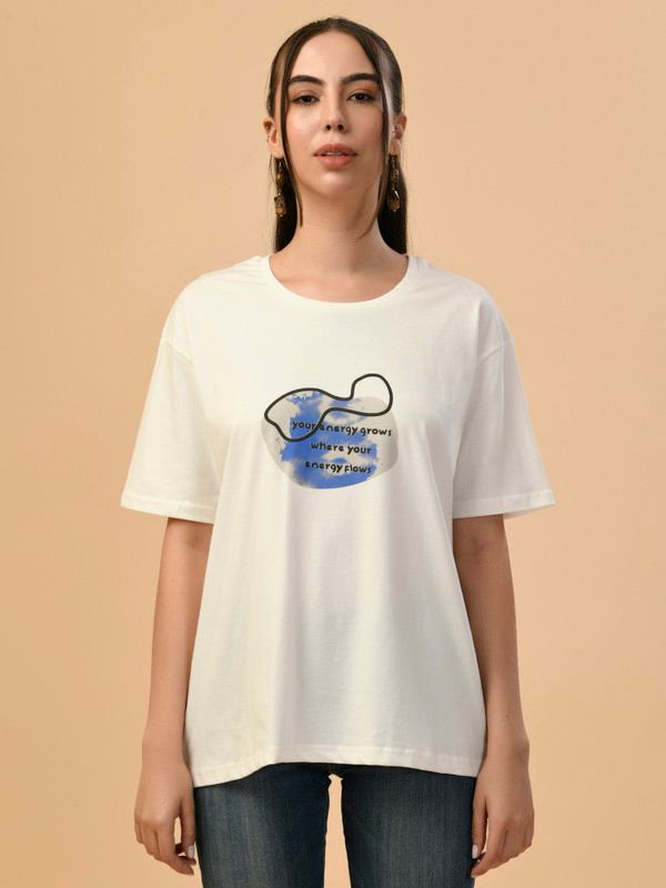 ALBION PREMIUM LADIES WHITE REGULAR T-SHIRT