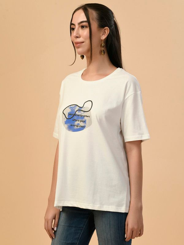 ALBION PREMIUM LADIES WHITE REGULAR T-SHIRT