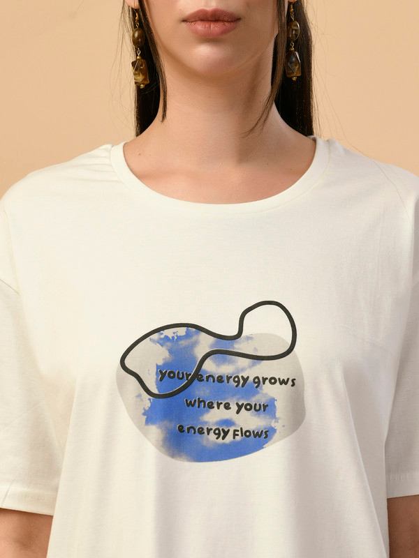 ALBION PREMIUM LADIES WHITE REGULAR T-SHIRT