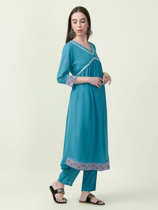 Albion Premium Ladies Nicvats Ethnic Rama Kurti Set