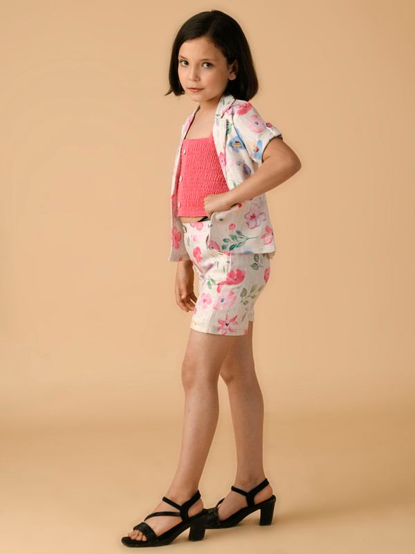 ALBION PREMIUM GIRLS PINK SKIRT TOP