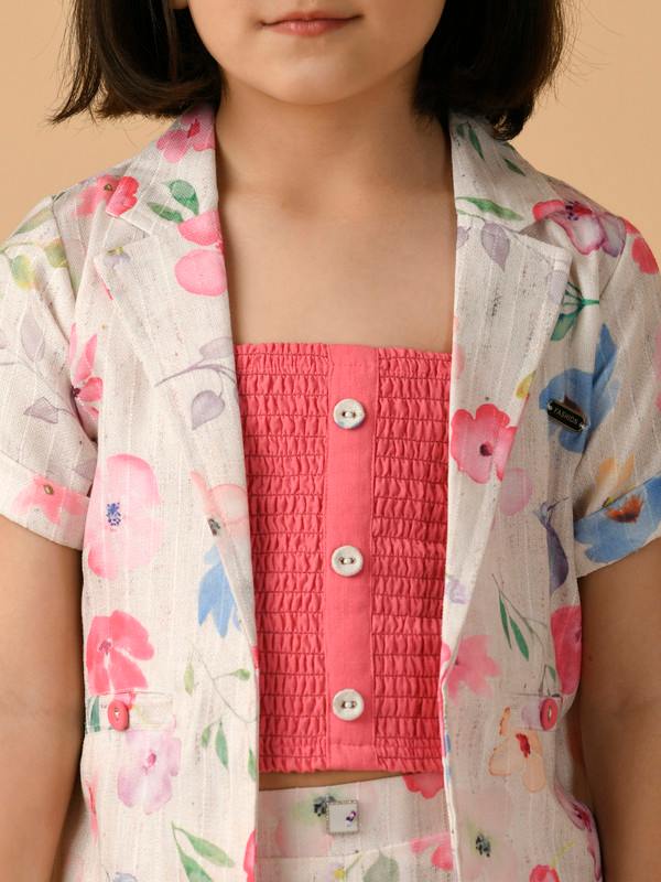 ALBION PREMIUM GIRLS PINK SKIRT TOP