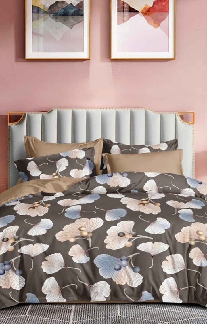 King Size Bedsheet Double Bed with 2 Pillow Covers, 300 TC Cotton