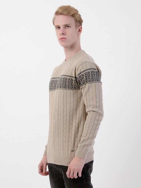 Albion Mens Brown Pullover