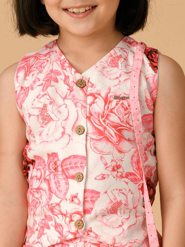 ALBION PREMIUM GIRLS PINK SKIRT TOP
