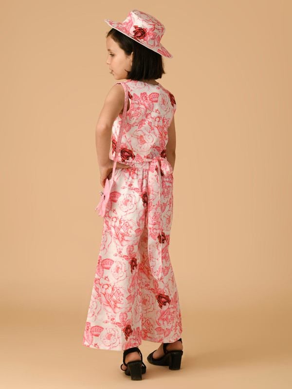 ALBION PREMIUM GIRLS PINK SKIRT TOP