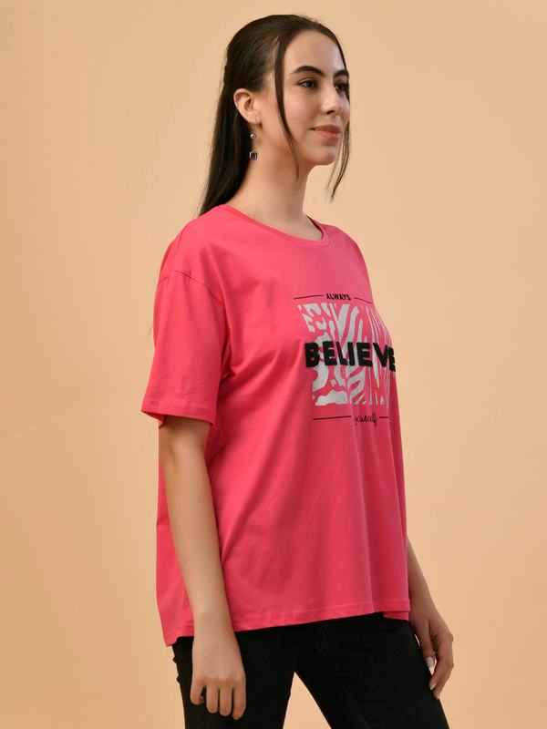 ALBION PREMIUM LADIES H.PINK REGULAR T-SHIRT
