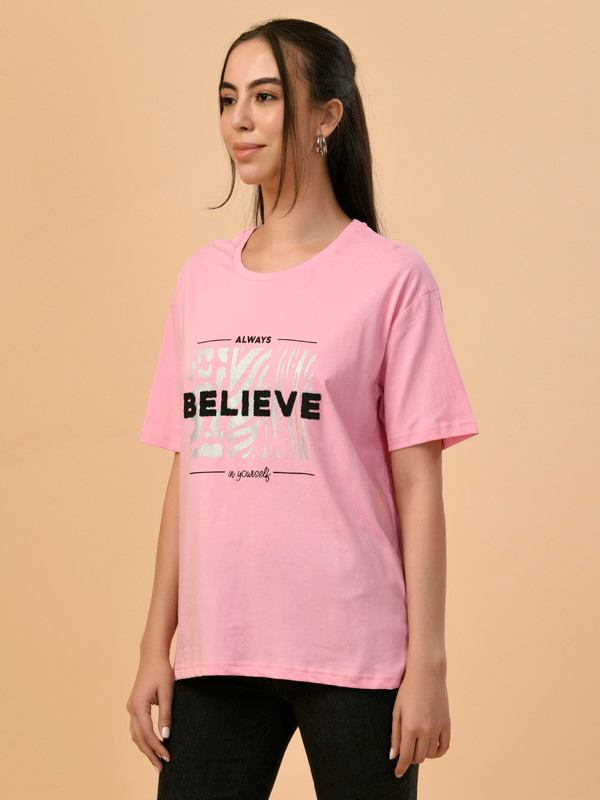 ALBION PREMIUM LADIES L.PINK REGULAR T-SHIRT
