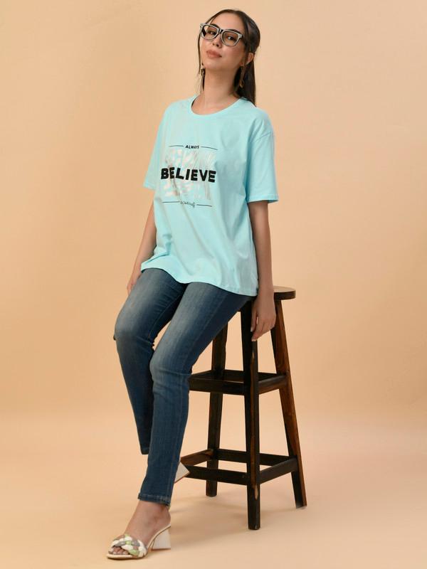 ALBION PREMIUM LADIES SKY REGULAR T-SHIRT
