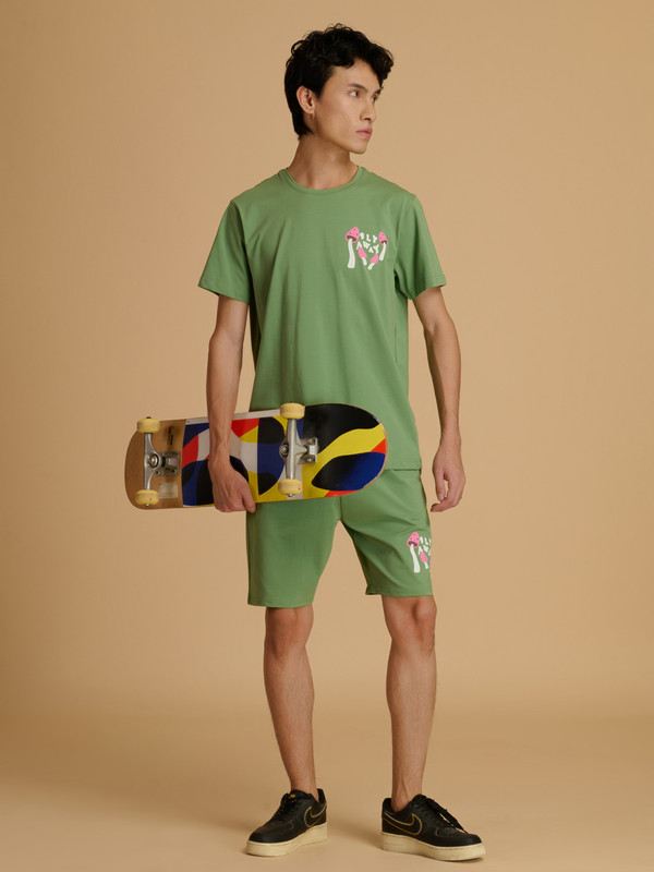 Albion Premium Mens Green Coord Set