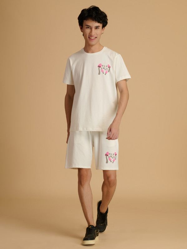Albion Premium Mens White Coord Set