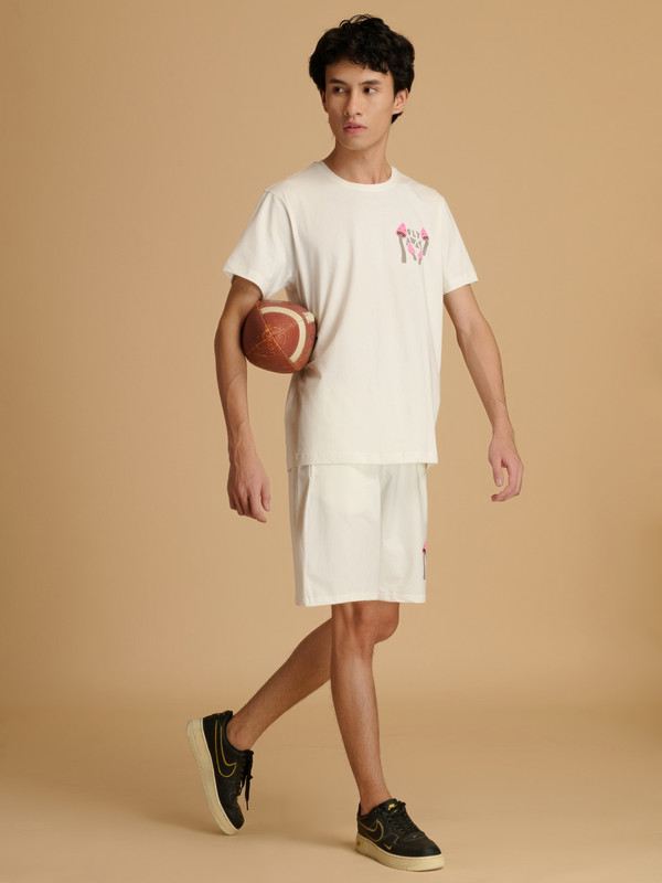 Albion Premium Mens White Coord Set