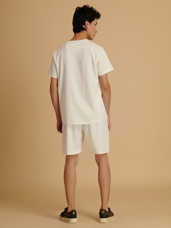 Albion Premium Mens White Coord Set