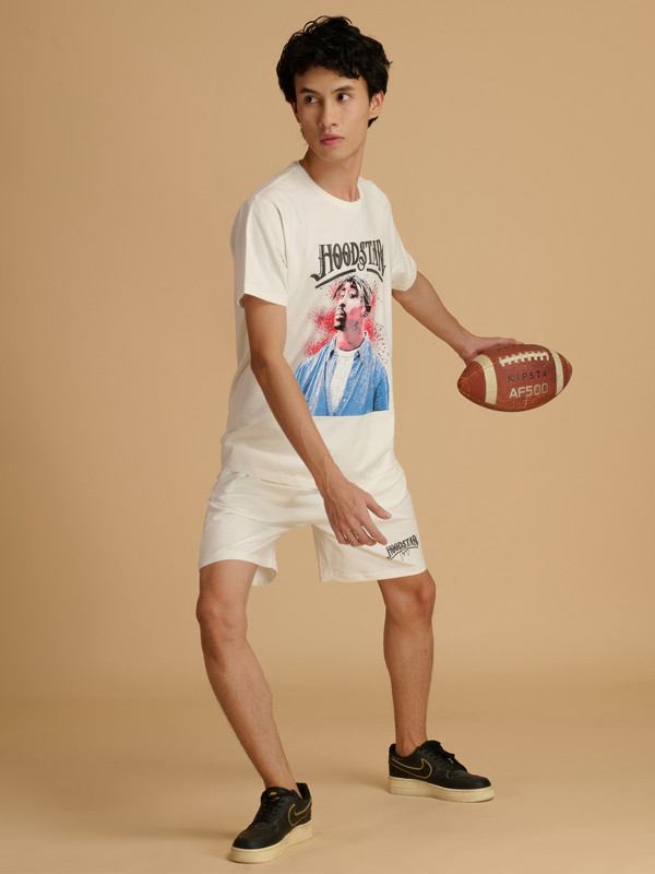 Albion Premium Mens White Coord Set