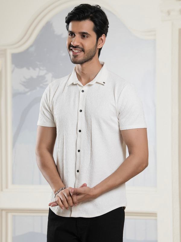 ALBION MENS MOF OFF WHITE SHIRT
