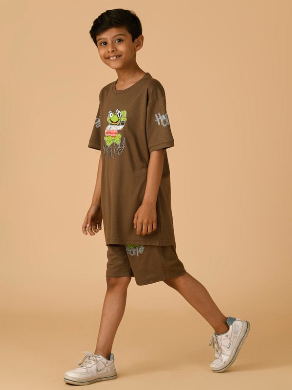 ALBION PREMIUM BOYS SET COOFFE COORD SET