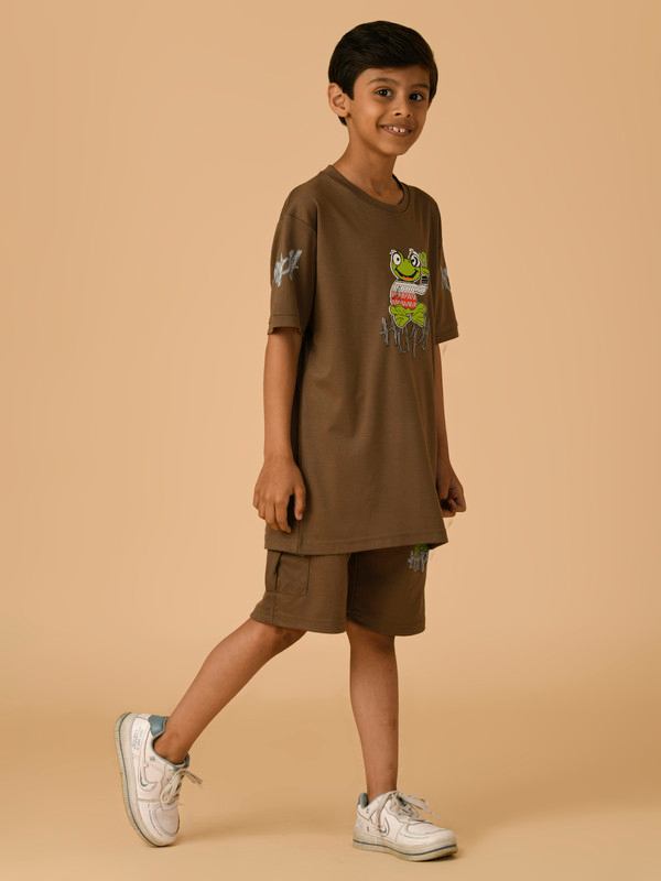 ALBION PREMIUM BOYS SET COOFFE COORD SET
