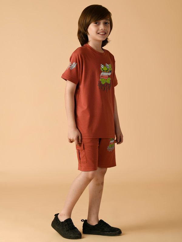 ALBION PREMIUM BOYS RUST COORD SET
