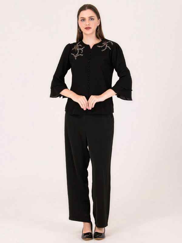 Albion Women Black Smart Coordinate Set